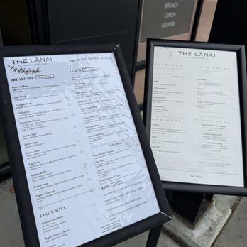 The Lanai - Menu posted outside - Beer, Wine & Spirits Near Me - Coeur d'Alene, Idaho The Lanai - Menu posted outside - Beer, Wine & Spirits Near Me - Coeur d'Alene, Idaho