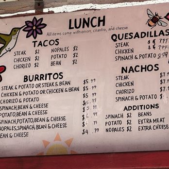 Tacos Villa Corona - Lunch menu - Mexican Near Me - Los Angeles, California Tacos Villa Corona - Lunch menu - Mexican Near Me - Los Angeles, California