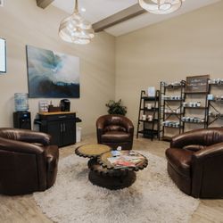 Natural Bio Health - Patient waiting area where patients can wait to receive hormone therapy, GLP-1 and B12 injections, IV therapy, and therapeutic phlebotomy.