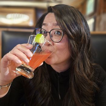 Angler's Bar & Grill - Jo's Cosmo - strong and delicious! - Pizza Near Me - Hayward, Wisconsin