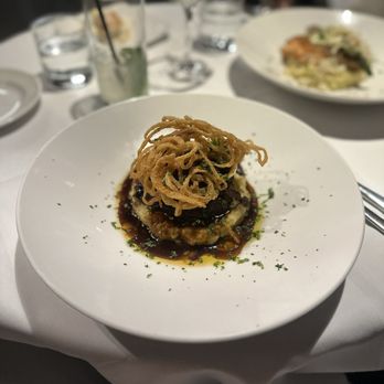 Ray's On the River - Braised Ribs, mashed potatoes and crispy onions - Seafood Near Me - Sandy Springs, Georgia Ray's On the River - Braised Ribs, mashed potatoes and crispy onions - Seafood Near Me - Sandy Springs, Georgia