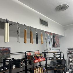 SharpEdge Defense - Nunchucks, throwing knife board/knives