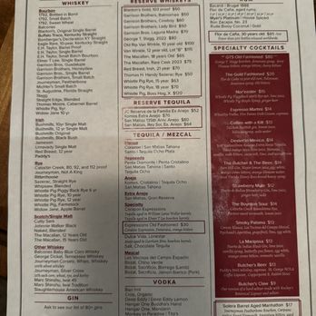 The Butcher and The Bar - Drinks menu - Butcher Near Me - Boynton Beach, Florida The Butcher and The Bar - Drinks menu - Butcher Near Me - Boynton Beach, Florida