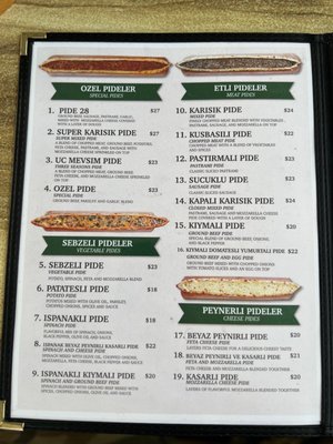 Menu photo 6 Pide 28 Paterson, NJ