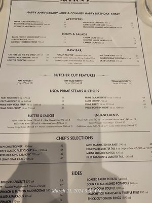 Menu photo 6 Morton's The Steakhouse Jacksonville, FL Menu photo 6 Morton's The Steakhouse Jacksonville, FL