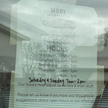 Moby Coffee Roasters - Hours - Coffee Roasteries Near Me - Mount Hood, Oregon