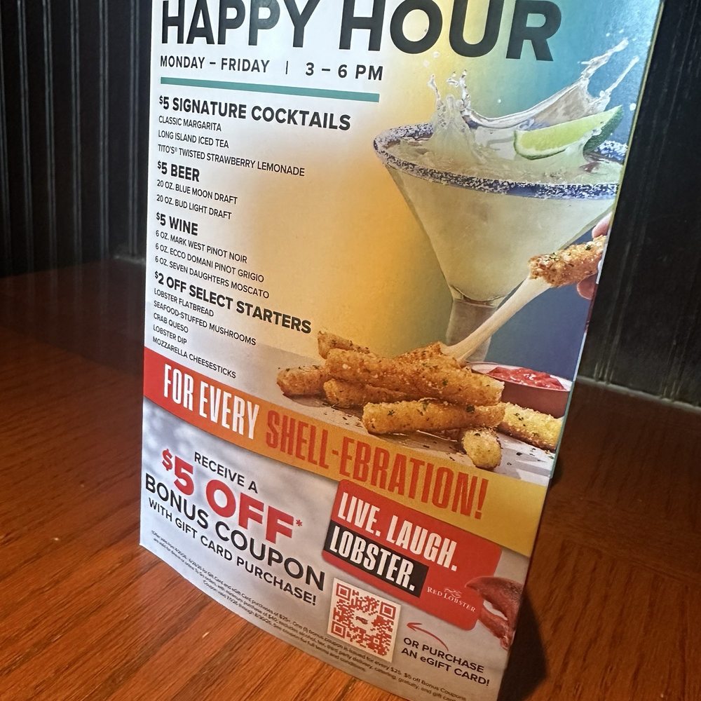 Red Lobster - Happy hour menu - Seafood Near Me - Visalia, California Red Lobster - Happy hour menu - Seafood Near Me - Visalia, California