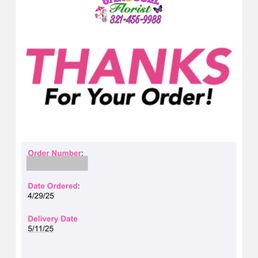 Order confirmation