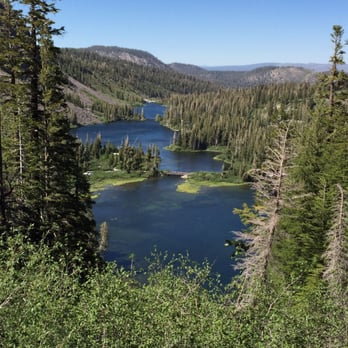 Twin Lakes Campground - If you drive up the road about 3 minutes you can get to the top of the waterfall at the campground. This is the view of twin lakes area - Campgrounds Near Me - Mammoth Lakes, California Twin Lakes Campground - If you drive up the road about 3 minutes you can get to the top of the waterfall at the campground. This is the view of twin lakes area - Campgrounds Near Me - Mammoth Lakes, California