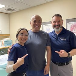 Cal Sports and Orthopaedic Institute - Orinda - Dr. Ken Honsik, happy patient and Kaitlyn - best assistant working on her PA degree. Best wishes to Kaitlyn.
