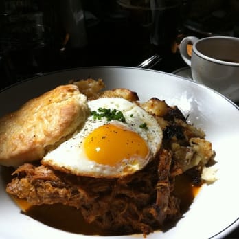 Woodberry Kitchen - The Morning After, an eggs, BBQ, biscuit and potato slice of Heaven - American Near Me - Baltimore, Maryland Woodberry Kitchen - The Morning After, an eggs, BBQ, biscuit and potato slice of Heaven - American Near Me - Baltimore, Maryland