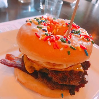Bosscat Kitchen & Libations - Donut burger - New American Near Me - Houston, Texas