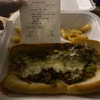 American Deli - As you can see I order a chicken philly and was given a steak - Chicken Wings Near Me - Atlanta, Georgia American Deli - As you can see I order a chicken philly and was given a steak - Chicken Wings Near Me - Atlanta, Georgia
