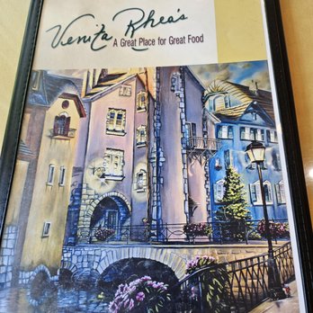 Venita Rhea's - The menu cover - Breakfast & Brunch Near Me - Rocklin, California Venita Rhea's - The menu cover - Breakfast & Brunch Near Me - Rocklin, California