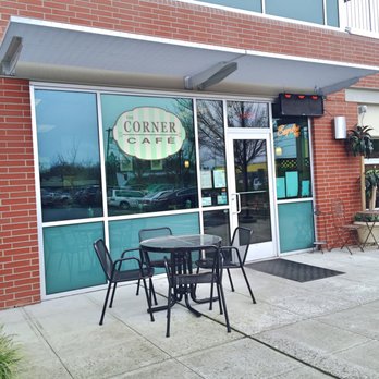 Corner Cafe - The entrance, right next to Fibre Federal - Cafes Near Me - Longview, Washington