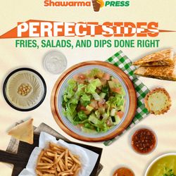 Shawarma Press - Lawrence - Fries, Salads, and dips