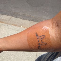 Totoro inner forearm 24 hours old Totoro inner forearm 24 hours old
