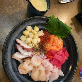 Pacha Nikkei - Chirashi ceviche w/ acevichado sauce - Peruvian Near Me - Houston, Texas Pacha Nikkei - Chirashi ceviche w/ acevichado sauce - Peruvian Near Me - Houston, Texas