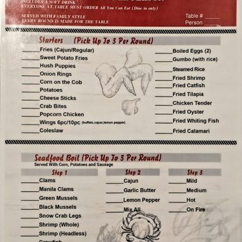 Ocean Crab - Menu - Seafood Near Me - Chantilly, Virginia