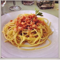 Ristorante Pizzeria DA Carmelo - Ahimè il mio cellulare era scarico. Foto presa dal sito del ristorante. Spaghetti alla Carmelo ( olio, aglio,peperoncino e trito di gamberi)
