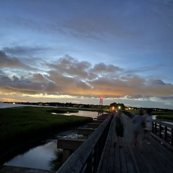 Pitt Street Bridge - Dusky glow on a warm August night 2023 - Parks Near Me - Mount Pleasant, South Carolina