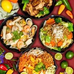 Thai Chefs Santa Clarita - Thai Chefs' Customer Favorites: Pad Thai, Pad Se Ew, Chow Mein & Seafood Fried Rice.