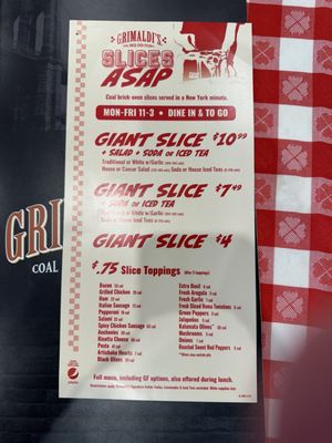 Menu photo 4 Grimaldi's Hoover Hoover, AL Menu photo 4 Grimaldi's Hoover Hoover, AL