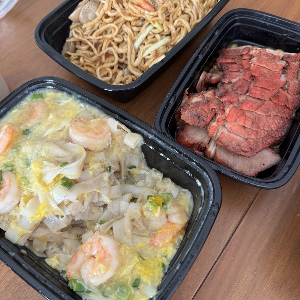 Grand Cafe - Crab Meat E-Foo Noodle, Shrimp and Silky Egg Chow Fu , BBQ pork - some eaten already! - Cafes Near Me - Dublin, California Grand Cafe - Crab Meat E-Foo Noodle, Shrimp and Silky Egg Chow Fu , BBQ pork - some eaten already! - Cafes Near Me - Dublin, California