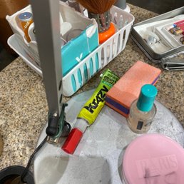 The krazy glue they used to apply my tips.