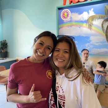 Ululani's - With one of the owners, and my beautiful friend - Shaved Ice Near Me - Chula Vista, California