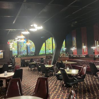 Johnny's Cafe - Dining room T bone beams - Steakhouses Near Me - Omaha, Nebraska