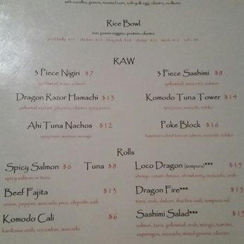 Komodo Loco - Sushi Bars Near Me - Denton, Texas Komodo Loco - Sushi Bars Near Me - Denton, Texas