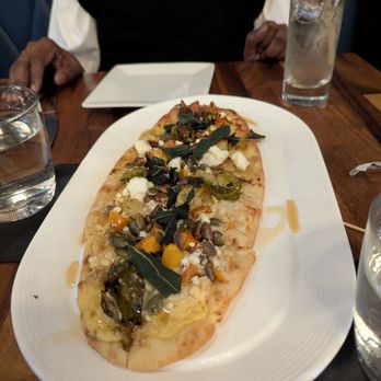 RusTeak - Butternut squash flatbread. We asked for no pork. - New American Near Me - Ocoee, Florida
