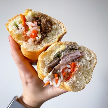 Hello Banh Mi - Mixed Grill banh mi (top), Combo Ham banh mi (bottom) - Vietnamese Near Me - Kirkland, Washington Hello Banh Mi - Mixed Grill banh mi (top), Combo Ham banh mi (bottom) - Vietnamese Near Me - Kirkland, Washington