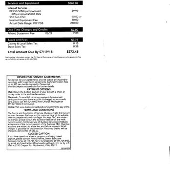 Buckeye Broadband - They are seriously trying to claim we just suddenly, in 1 month, as soon as we signed up with them, increased our internet usage 4x - Internet Service Providers Near Me - Toledo, Ohio Buckeye Broadband - They are seriously trying to claim we just suddenly, in 1 month, as soon as we signed up with them, increased our internet usage 4x - Internet Service Providers Near Me - Toledo, Ohio