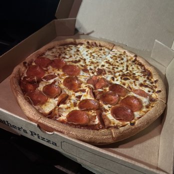 Godfathers Pizza - Half pepp, half cheese - Pizza Near Me - Charlotte, North Carolina Godfathers Pizza - Half pepp, half cheese - Pizza Near Me - Charlotte, North Carolina