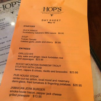 Hops Downtown Grill - Specials - American Near Me - Kalispell, Montana