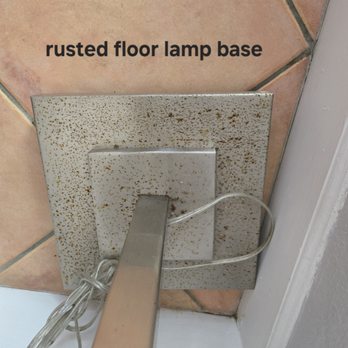 Bluebeard's Castle Resort - rusty floor lamp base - Resorts Near Me - St. Thomas, Virgin Islands