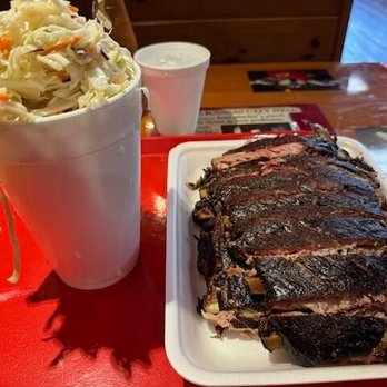 Shawnee's Bates City BBQ - Full rib rack + coleslaw - Barbeque Near Me - Shawnee, Kansas Shawnee's Bates City BBQ - Full rib rack + coleslaw - Barbeque Near Me - Shawnee, Kansas