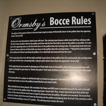 Ormsby's - The Rules of Bocce... - Sandwiches Near Me - Atlanta, Georgia
