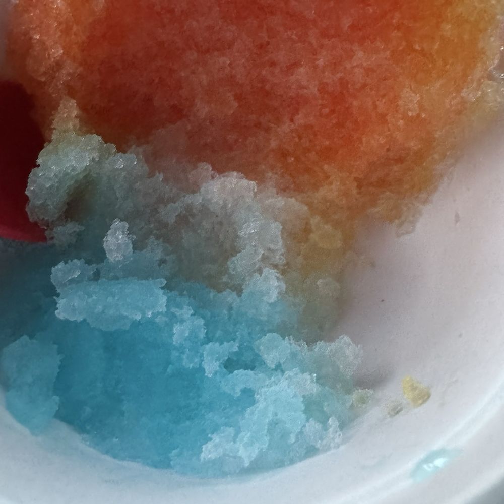 Brian's Shave Ice - Blue Hawaii, banana, and POG. Hardly any flavor. - Shaved Ice Near Me - Los Angeles, California