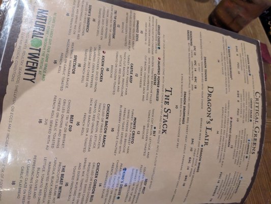 Menu photo 2 Natural 21 Game Lounge Henderson, NV