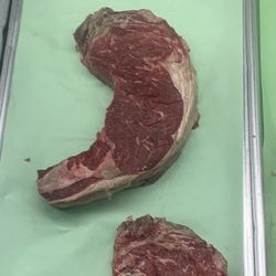 Rib eye steaks