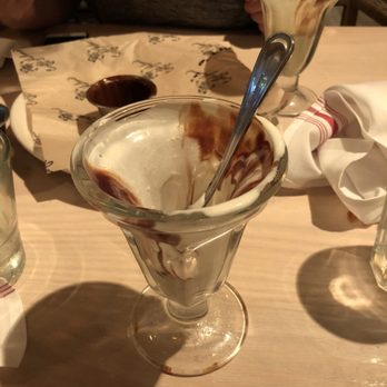 Caffé Milano - Empty Gelato glass...yummy!  Didn't make photo shoot - Italian Near Me - Naples, Florida