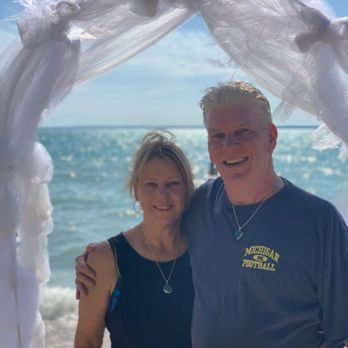 On the Rocks - A picture on the beach with our new Shattuckites around our necks. - Jewelry Near Me - Traverse City, Michigan On the Rocks - A picture on the beach with our new Shattuckites around our necks. - Jewelry Near Me - Traverse City, Michigan