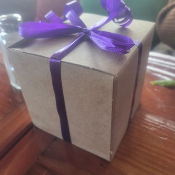 Nepenthe - Free gift for our birthday goer; had a mug inside. - New American Near Me - Big Sur, California Nepenthe - Free gift for our birthday goer; had a mug inside. - New American Near Me - Big Sur, California