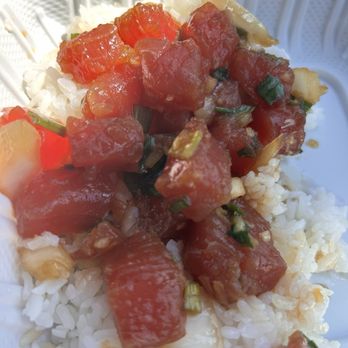 Holoholo Island Grill - Poke with rice - sooooooo good! - Hawaiian Near Me - Turner, Oregon Holoholo Island Grill - Poke with rice - sooooooo good! - Hawaiian Near Me - Turner, Oregon