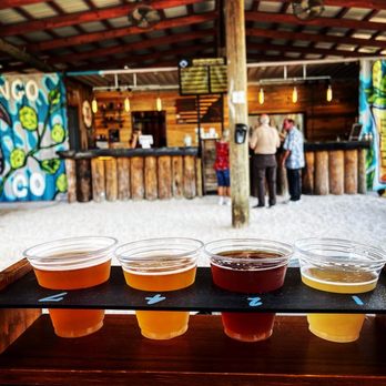 Crazy Dingo Brewing - a flight of beers - Breweries Near Me Crazy Dingo Brewing - a flight of beers - Breweries Near Me
