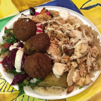 Lebanon Express - Chicken Shawarma platter with falafels - Lebanese Near Me - Toronto, Ontario