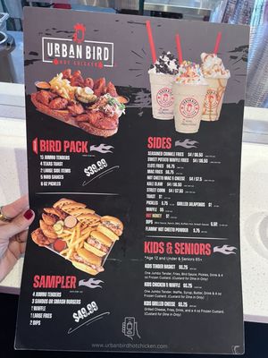Menu photo 2 Urban Bird Hot Chicken Austin, TX Menu photo 2 Urban Bird Hot Chicken Austin, TX